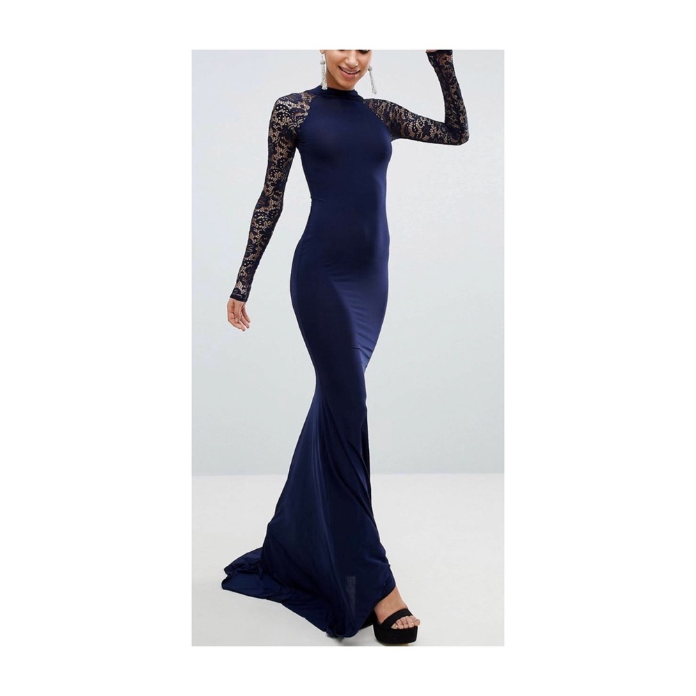 ASOS slinky laced maxi dress.